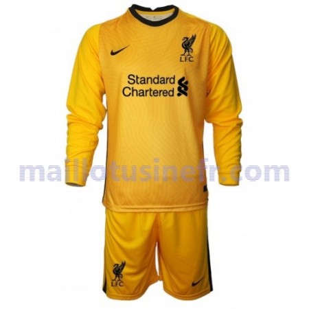 Maillot de Foot Liverpool Extérieur Gardien 2020-21 Manches Longues - Enfant
